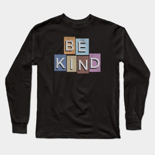 "Be Kind" Distressed Long Sleeve T-Shirt